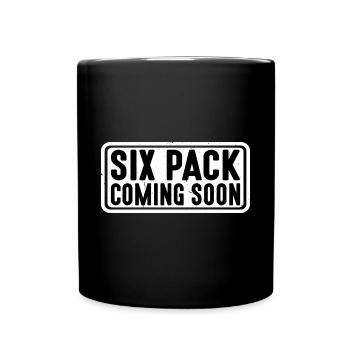 Six Pack Coming Soon 49 - Tasse einfarbig - Schwarz - Vorne