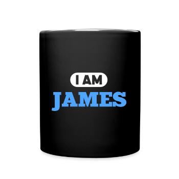 James Name Spruch für stolzen James - Tasse einfarbig - Schwarz - Vorne
