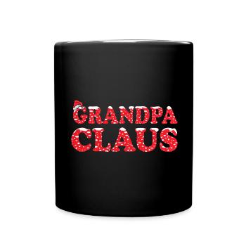 Opa Claus Weihnachtsgeschenk für Opa - Tasse einfarbig - Schwarz - Vorne