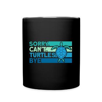 Turtle Sea turtles Turtles Liebha - Full Colour Mug - black - Front
