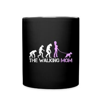 Schnauzer miniature Maman pour les amis Schnauzer - Mug uni - noir - Devant