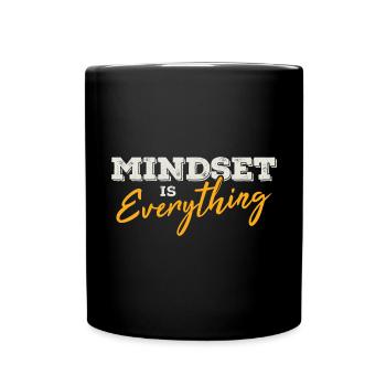 Mindset ist alles / positives denken, entrepreneur - Tasse einfarbig - Schwarz - Vorne