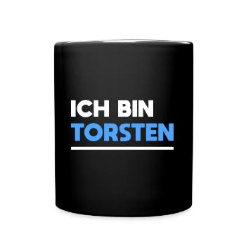 Torsten Name Spruch für stolze Torstens - Tasse einfarbig - Schwarz - Vorne