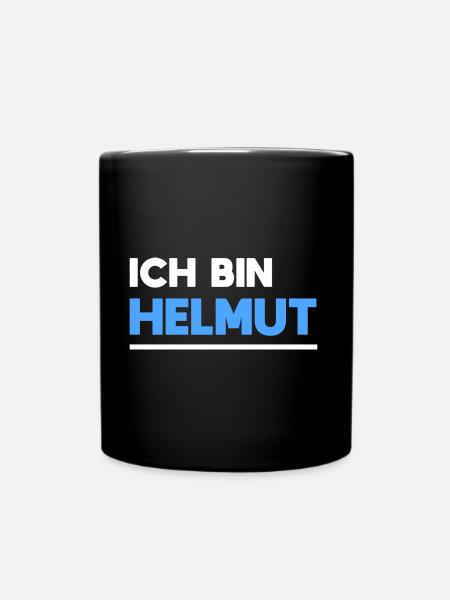 Helmut Name Spruch für stolze Helmuts - Tasse einfarbig - Schwarz