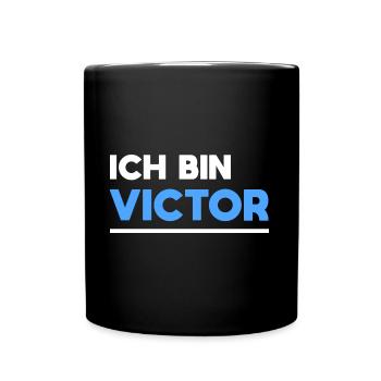 Victor Name Spruch für stolze Victor - Tasse einfarbig - Schwarz - Vorne