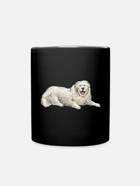 Chien de montagne pyrénéen Patou Chien Cadeau - Mug uni - noir