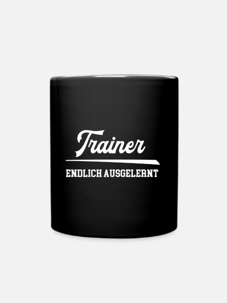 Trainer Prüfung Bestanden Ausbildung Abschluss - Tasse einfarbig - Schwarz