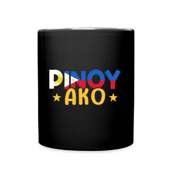 Flaggenfarbe Ako Design für stolze Pinoys - Tasse einfarbig - Schwarz - Vorne