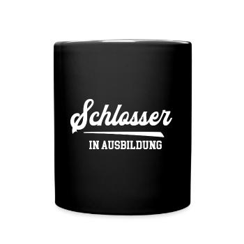 Schlosser Ausbildung Lehre Schlosserausbildung - Tasse einfarbig - Schwarz - Vorne