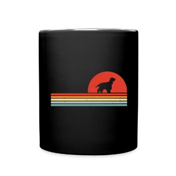 English Cocker Spaniel - Tasse einfarbig - Schwarz - Vorne