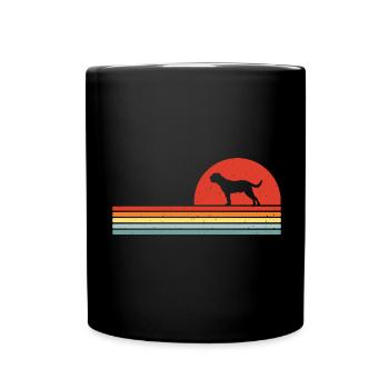 Bordeauxdogge - Tasse einfarbig - Schwarz - Vorne