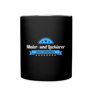 Maler und Lackierer Design für stolze Handwerker - Tasse einfarbig - Schwarz - Vorne