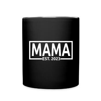 Mama Est. 2023, Maman en devenir, Annonce de grossesse - Mug uni - noir - Devant