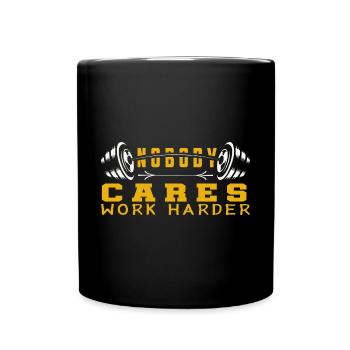 Bodybuilder Kraftsport Fitness Motiv - Tasse einfarbig - Schwarz - Vorne