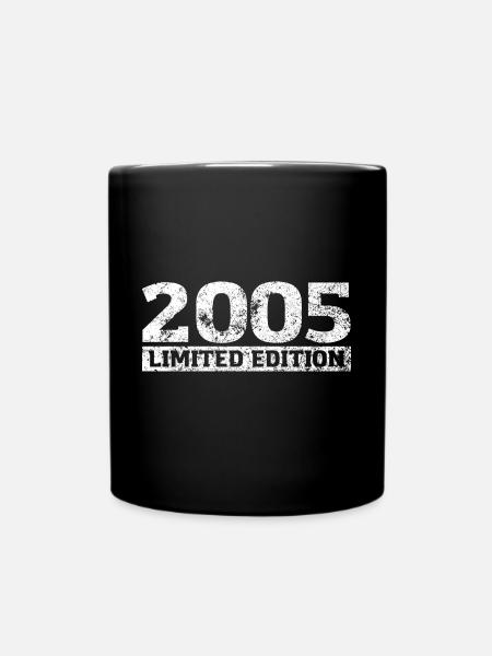 Limited Edition 2005 Birthday Year 2005 - Full Colour Mug - black