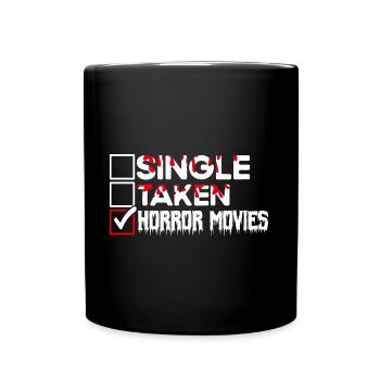 Horrorfilm Horrorfilm Slasher Film Geschenk - Tasse einfarbig - Schwarz - Vorne