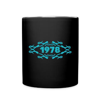 Geschenkidee 1978 - Tasse einfarbig - Schwarz - Vorne