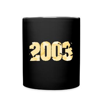 Year 2003 - Full Colour Mug - black - Front