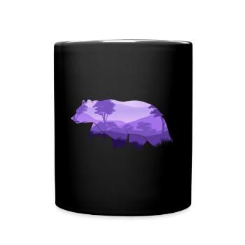 Bear - Full Colour Mug - black - Front