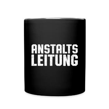 Anstaltsleitung - Tasse einfarbig - Schwarz - Vorne