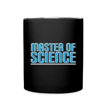Master of Science - Full Colour Mug - black - Front