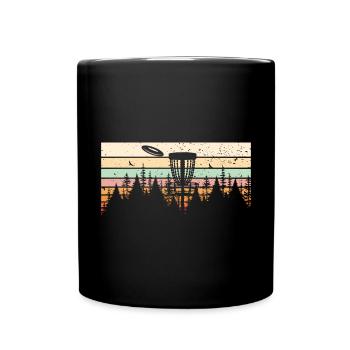 Discgolf Disc Golf Frisbee - Tasse einfarbig - Schwarz - Vorne