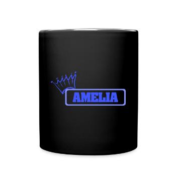 Knuffig Amelia - Tasse einfarbig - Schwarz - Vorne