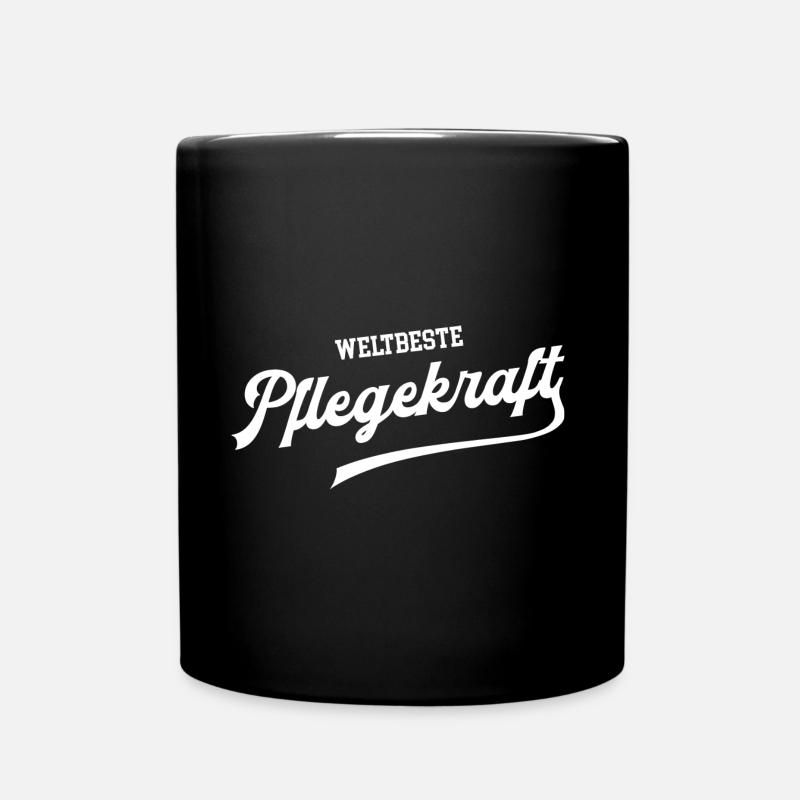Weltbeste Pflegekraft bester Pfleger beste Pflege - Tasse einfarbig - Schwarz
