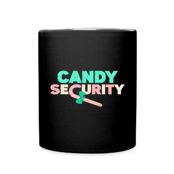 Süßigkeiten-Sicherheit - Tasse einfarbig - Schwarz - Vorne