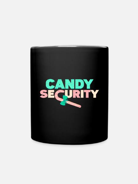 Süßigkeiten-Sicherheit - Tasse einfarbig - Schwarz