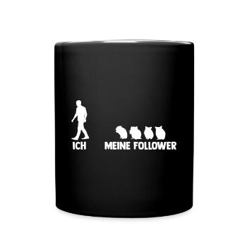 Nagetier Hamsterbesitzer Hamster - Tasse einfarbig - Schwarz - Vorne