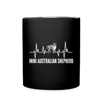 Miniature Australian Shepherd - Full Colour Mug - black - Front