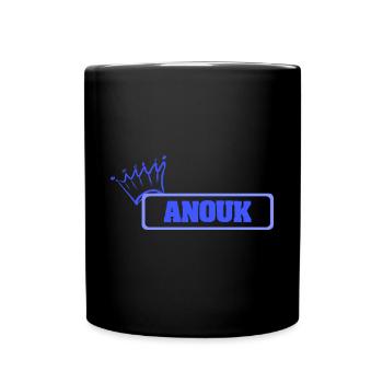 Tochter Anouk - Tasse einfarbig - Schwarz - Vorne