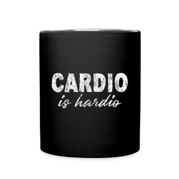 Cardio Is Hardio 3 - Full Colour Mug - black - Front