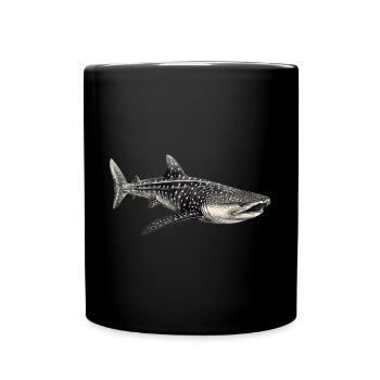 Walhai - Tasse einfarbig - Schwarz - Vorne