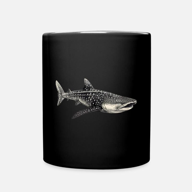 Walhai - Tasse einfarbig - Schwarz