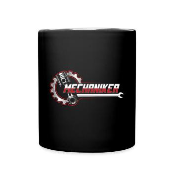 Mechaniker Mechatroniker Landmaschinen Werkstatt - Tasse einfarbig - Schwarz - Vorne