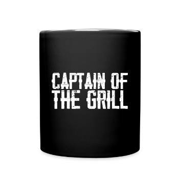 Capitaine du Grill 3 - Mug uni - noir - Devant