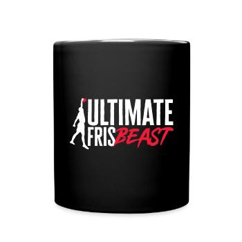 Disque de lancer de frisbee ultime - Mug uni - noir - Devant