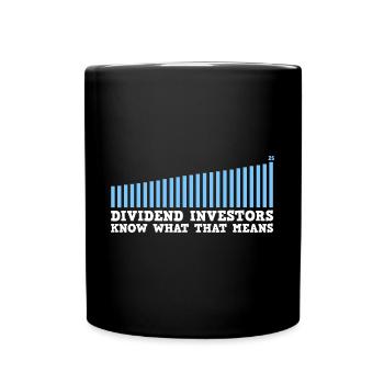 Dividend investors know what is meant - Full Colour Mug - black - Front