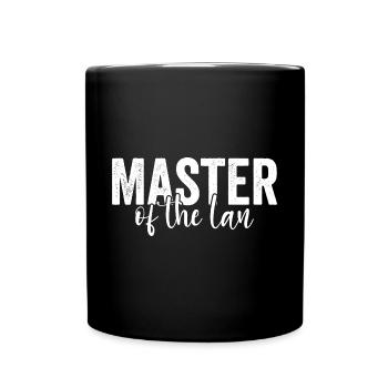 Network Engineer Master Of Lan Administrator - Full Colour Mug - black - Front