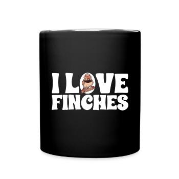 Pinsons zèbres Oiseau Pinson zèbre - Mug uni - noir - Devant
