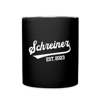 Schreiner 2023 Ausbildung Lehre Geselle Azubi - Tasse einfarbig - Schwarz - Vorne