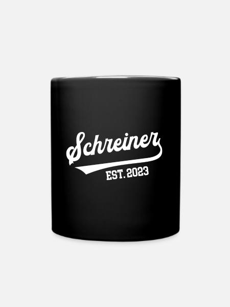 Schreiner 2023 Ausbildung Lehre Geselle Azubi - Tasse einfarbig - Schwarz