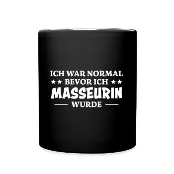 Masseurin Spruch Beruf Massage Masseurin Geschenk - Tasse einfarbig - Schwarz - Vorne