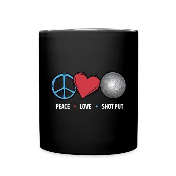 Lancer du poids Athlétisme - Mug uni - noir - Devant