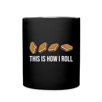 C’est drôle comme ça que je roule Smore Fan Marshmallow Cam - Mug uni - noir - Devant