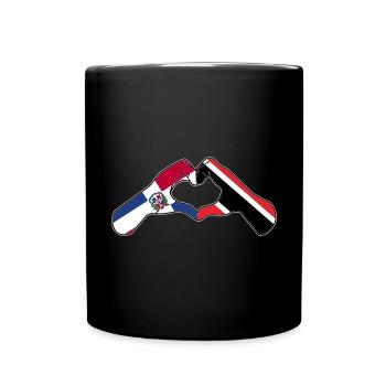 Trinidad und Tobago Flagge - Tasse einfarbig - Schwarz - Vorne