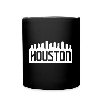 Conception de la ligne d’horizon de Houston pour les fiers résidents de Houston - Mug uni - noir - Devant
