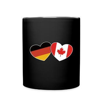 Deutsch Kanadische Freundschaft - Geschenk - Tasse einfarbig - Schwarz - Vorne